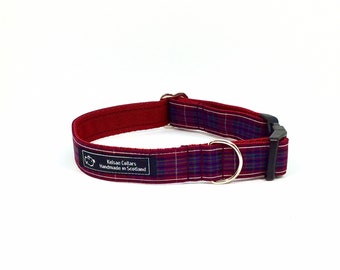 Pride of Scotland National tartan collar,made in Scotland, Scottish clans, plaids, dogs, pets, tartan ribbon, Scottish