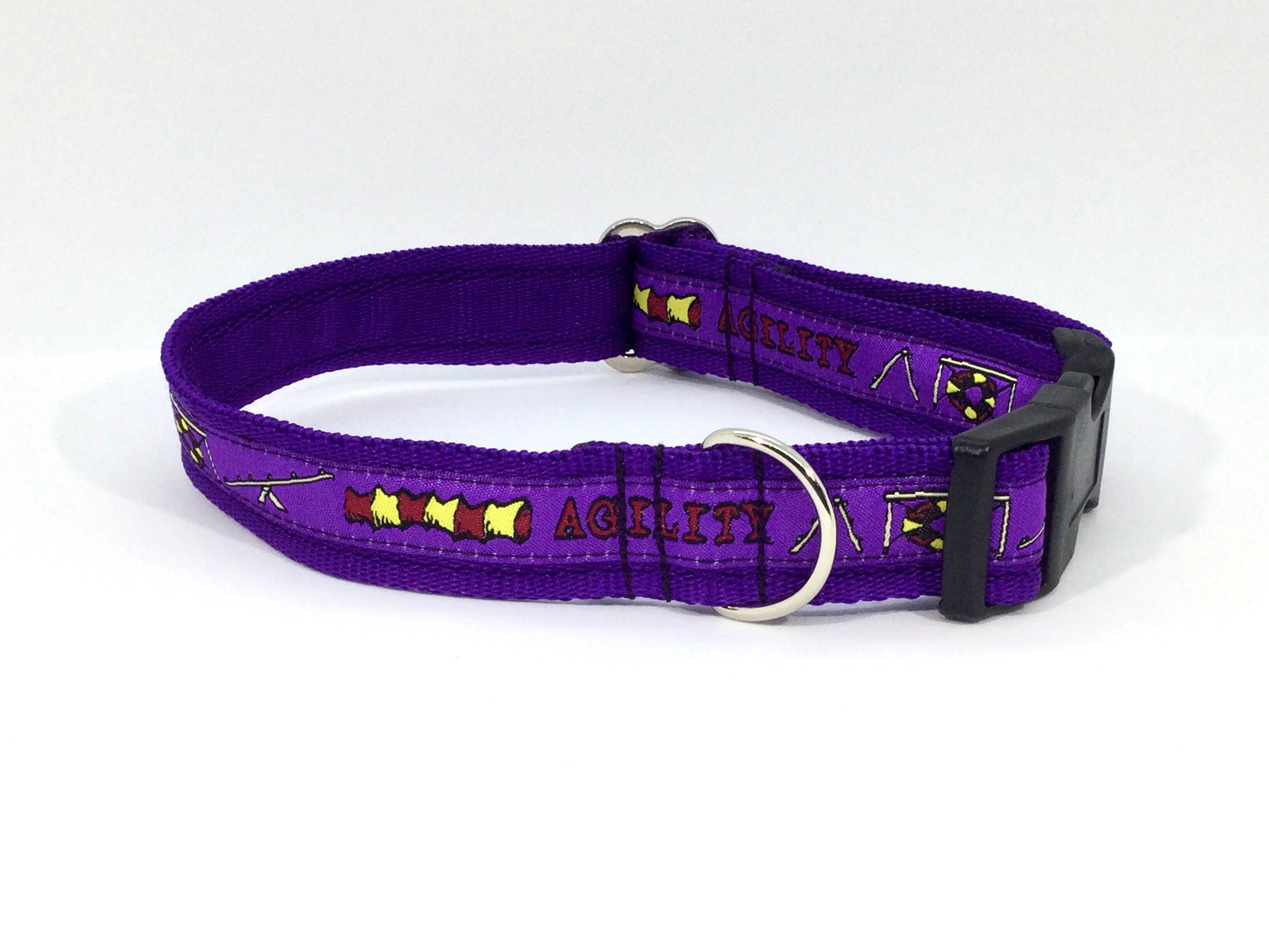 Purple Agility Lead, handcrafted , luxury dog collar, luxury dog leash,  dogs , pets, agility competition