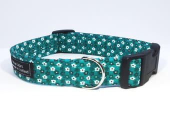 Mini Flowers Collar in Teal