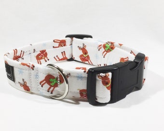 Christmas Reindeer Dog Collar,Christmas,dog collar,luxury dog collar,festive,made in scotland,reindeer