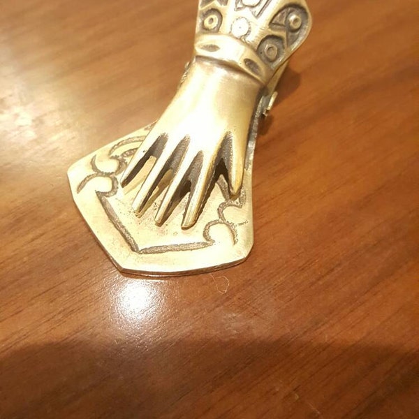 Antique Brass Hand Clip