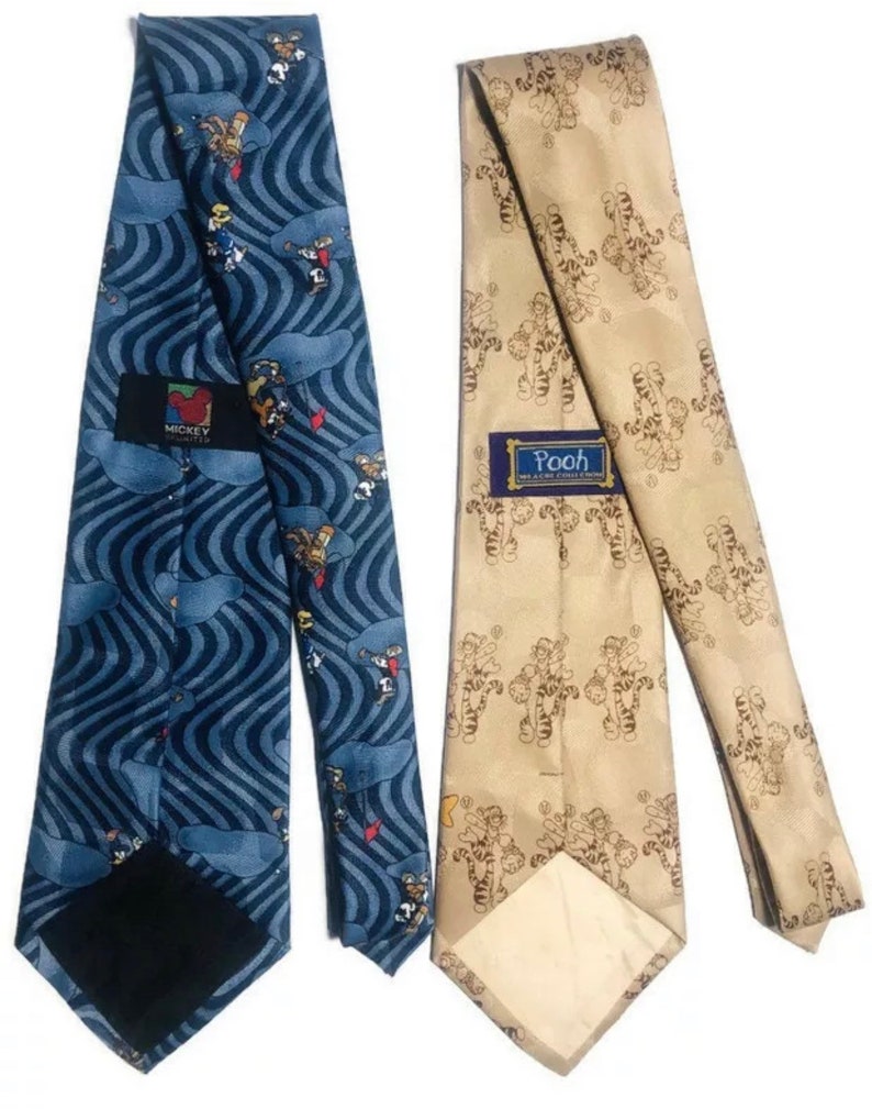 Disney Mickey Mouse Goofy Donald Duck Pluto Golf Course and Tigger Baseball Neckties Lot of 2 Etsy