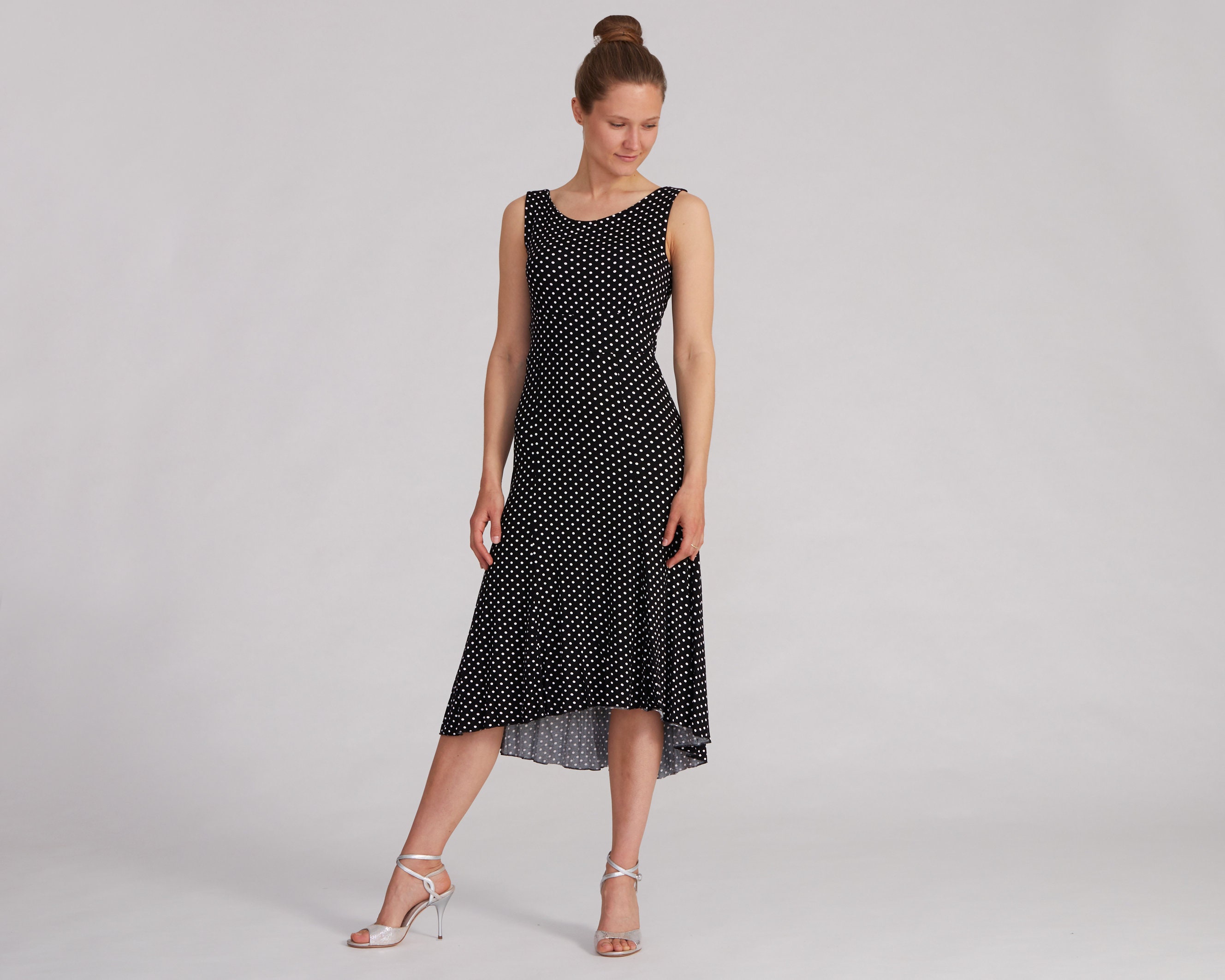 CARLA Polka Dot Tango Dress With A-line 
