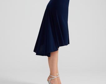 アルゼンチンタンゴスカート、ハイスリット入りサルサスカート