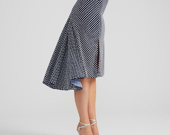 フィッシュテイルスカート ラテン 社交ダンス アシンメトリー