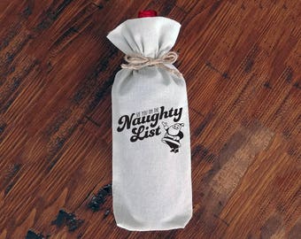 See you on the naughty list – Wine Bag