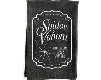 Spider Venom Halloween Kitchen Towel