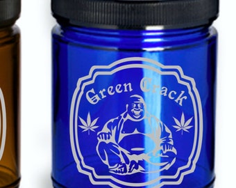 Green Crack buddha marijuana Stash jar,weed jar,weed container,maryjane,weed,marijuana jar,marijuana container,custom marijuana jar,