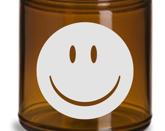 Smiley Face Stash jar,weed jar,weed container,maryjane,weed,marijuana jar,marijuana container,custom marijuana,custom lotion,custom candle