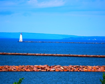 Coastal Photos, Beautiful water, Lake photos, Lake Michigan, Great Lakes, Lighthouse, Sailboat, Seaside