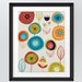Theresa reviewed Retro inspired art flower print No. 2.  Multi coloured Mid Century Modern nature print. Floral art modern abstract. INSTANT DOWNLOAD