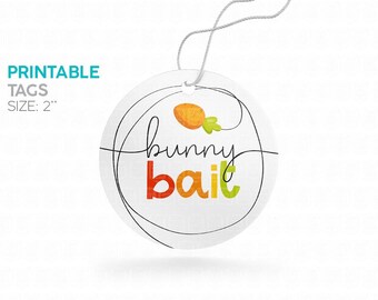 Etiquettes cadeaux à imprimer pour appâts lapin