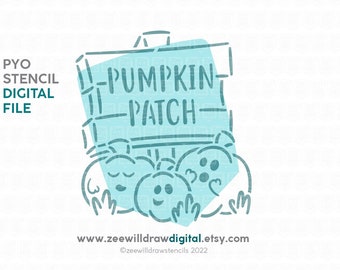 Pumpkin Patch PYO Stencil file - DIGITAL DOWNLOAD