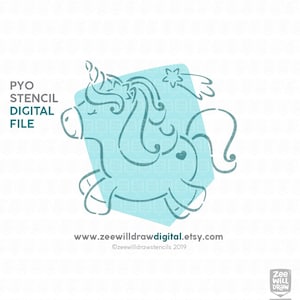 Unicorn PYO Stencil FILE