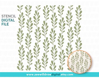 Leaf stencil FILE, DIGITAL DOWNLOAD