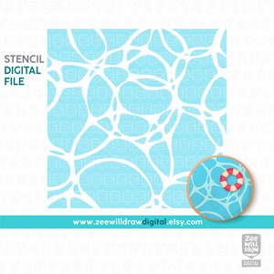 Water stencil FILE - DIGITAL DOWNLOAD