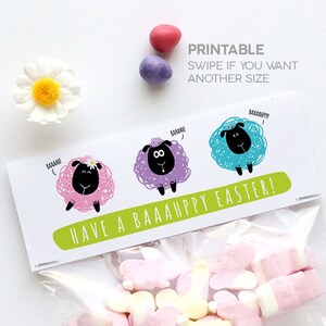 Sheep Bag topper for easter time - PRINTABLE