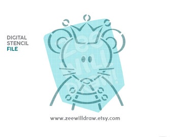 Mouse King PYO stencil FILE