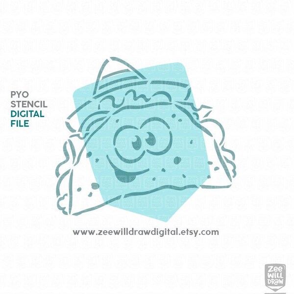 Taco Stencil - Etsy