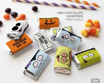 Halloween Mini Candy Bar Wrappers