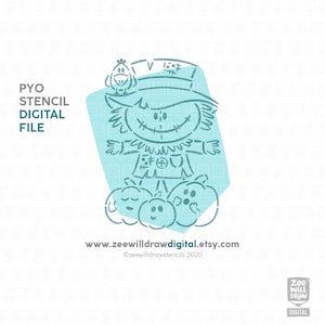Scarecrow PYO Stencil file - PERSONAL use without a license