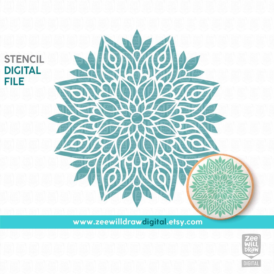 Mandala PYO Stencil FILE - Etsy