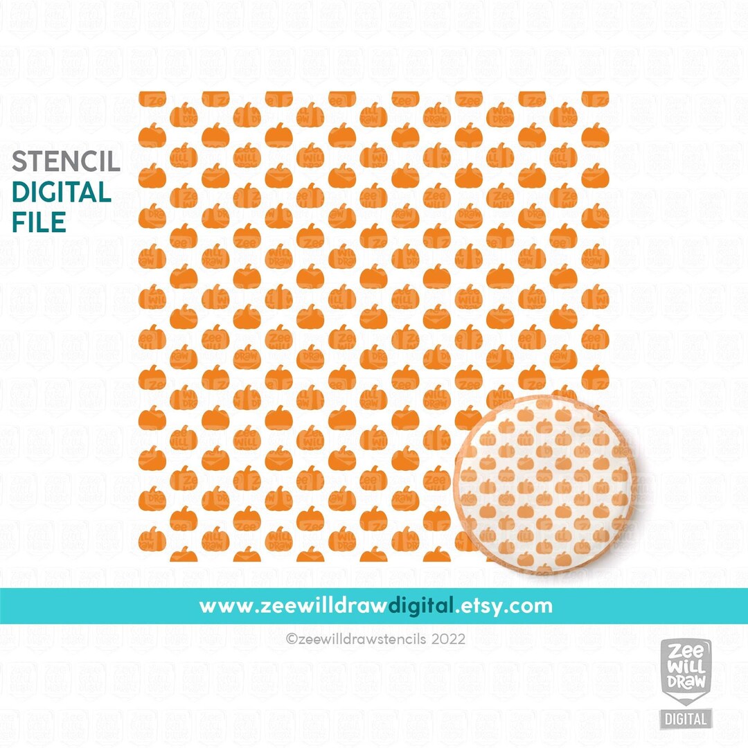 Tiny Pumpkins Stencil FILE - DIGITAL DOWNLOAD - Etsy