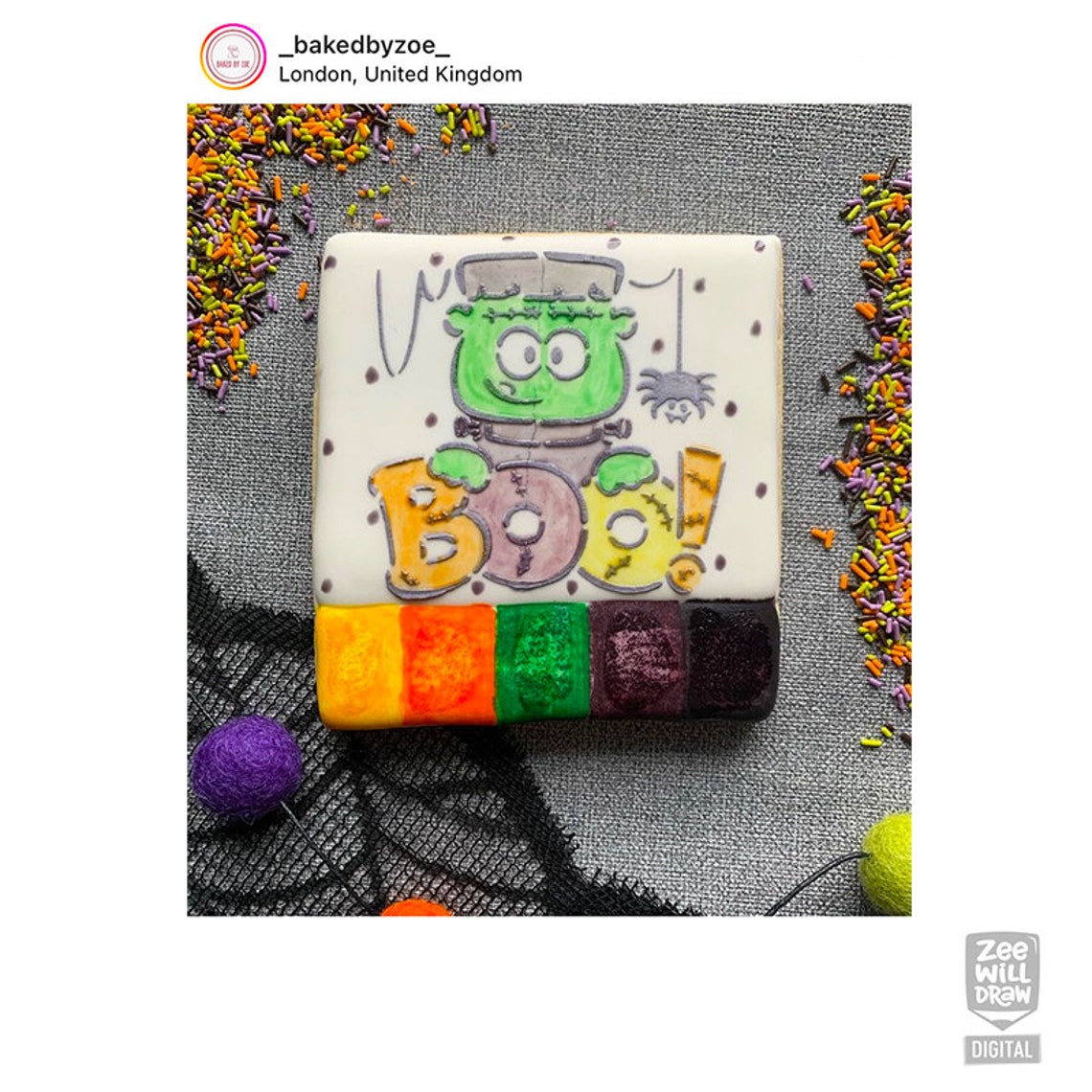 Frankenstein Boo PYO Stencil File - Etsy
