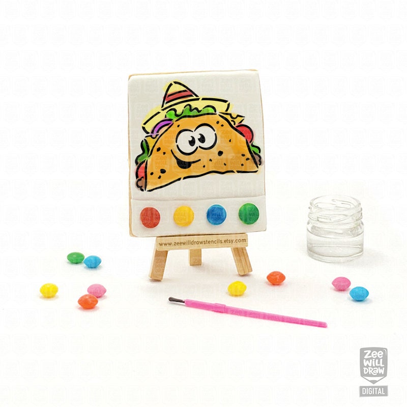 Taco PYO Stencil FILE - Etsy