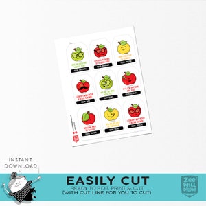Apple Back to School Gift Tags, Apple Gift Tags, Teacher Gift Tags ...