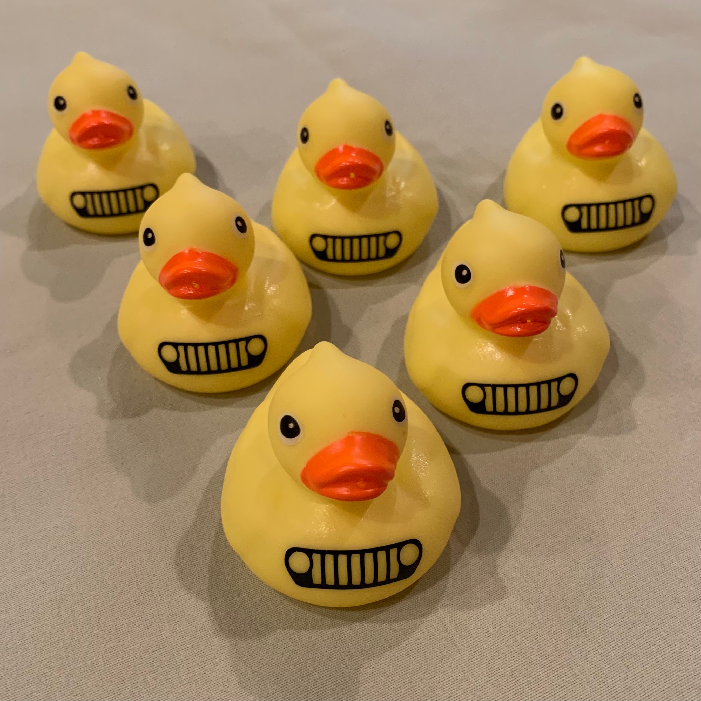 Duck duck jeep ducks 2 inch yellow rubber ducks six 2 Etsy