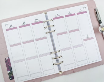 A5 Weekly Planner Inserts | Rainbow 2026 2027 A5 Planner Refill