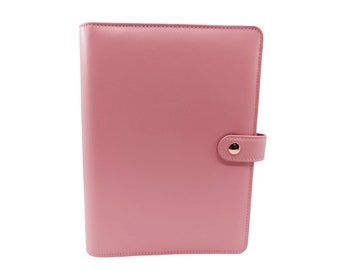 A5 'Pretty in Pink" Planner Cover from Planner Peace - vegan leather, luxurious ring planner ready to fill with planner inserts