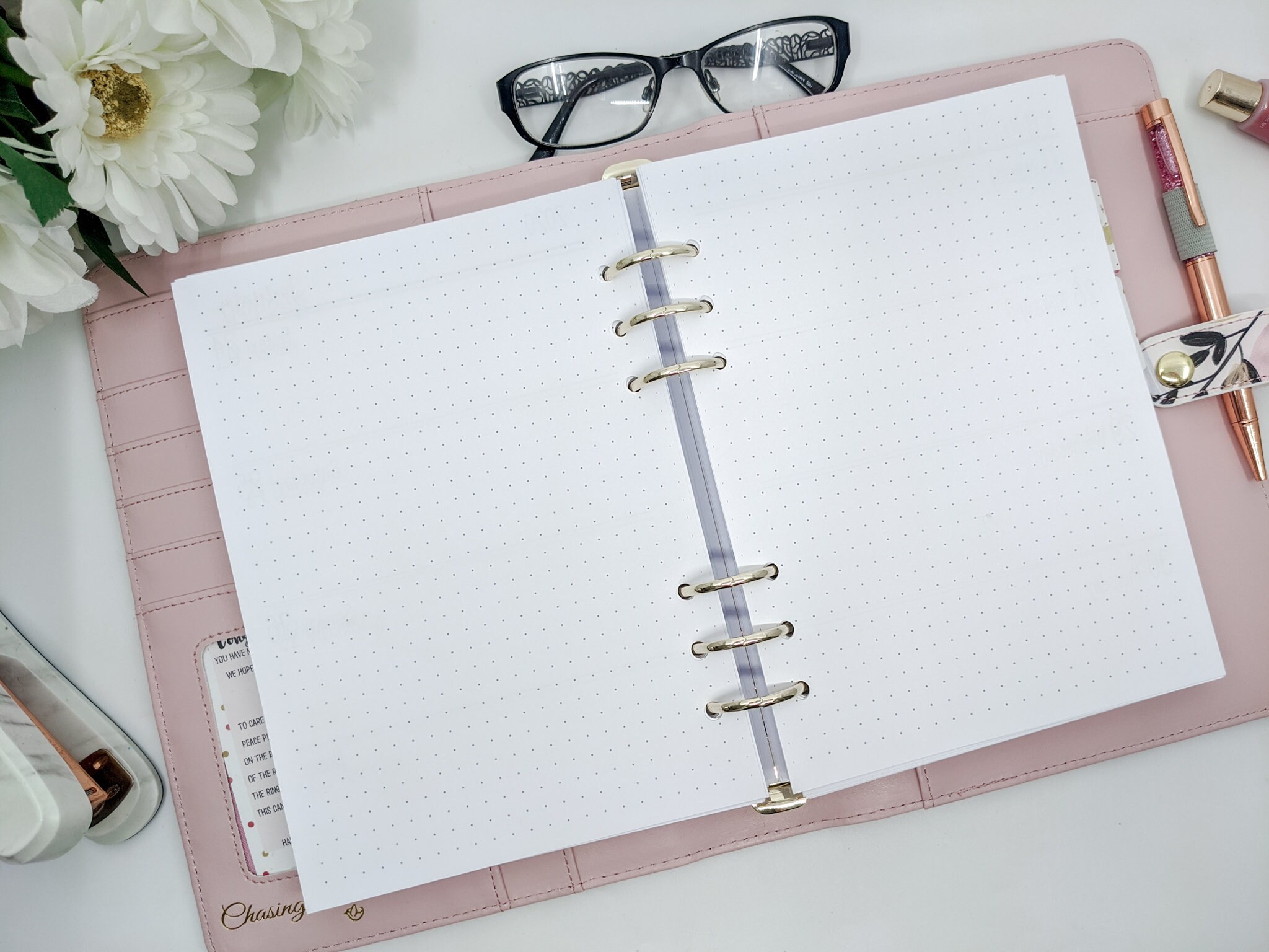 a5-week-on-2-pages-printed-planner-inserts-weekly-planner-etsy