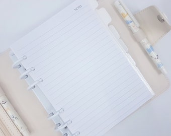 B6 liniert Nachfüll | 100g/qm, 6-Loch gestanzt