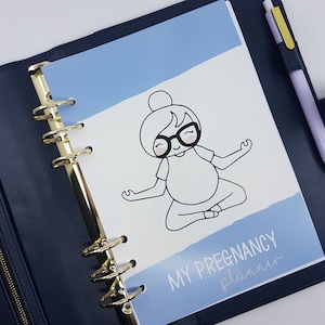 Zwangerschap Planner Dashboard, A5, B6 of Personal Size Dashboard voor ringplanners, past bij Filofax of Kikki K planner