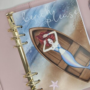 Beach Please Dashboard, A5, B6 o Personal Size Dashboard per pianificatori di anelli, adatto al pianificatore Filofax o Kikki K
