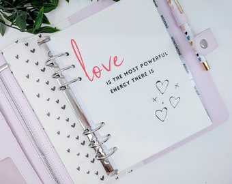 Panel de control del planificador de amor A5