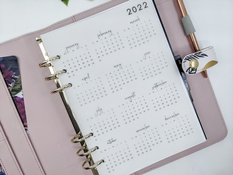 2023 Planner Vellum Dashboard A5 Planner Dashboard for Ring Etsy