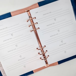 A5 Intentions Planner Refill | Flexible Planner Inserts for A5 Planners