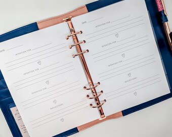 A5 Intentions Planner Refill | Flexible Planner Inserts for A5 Planners