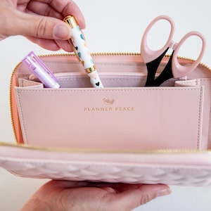 Quilted Pink Zip Purse, Wallet