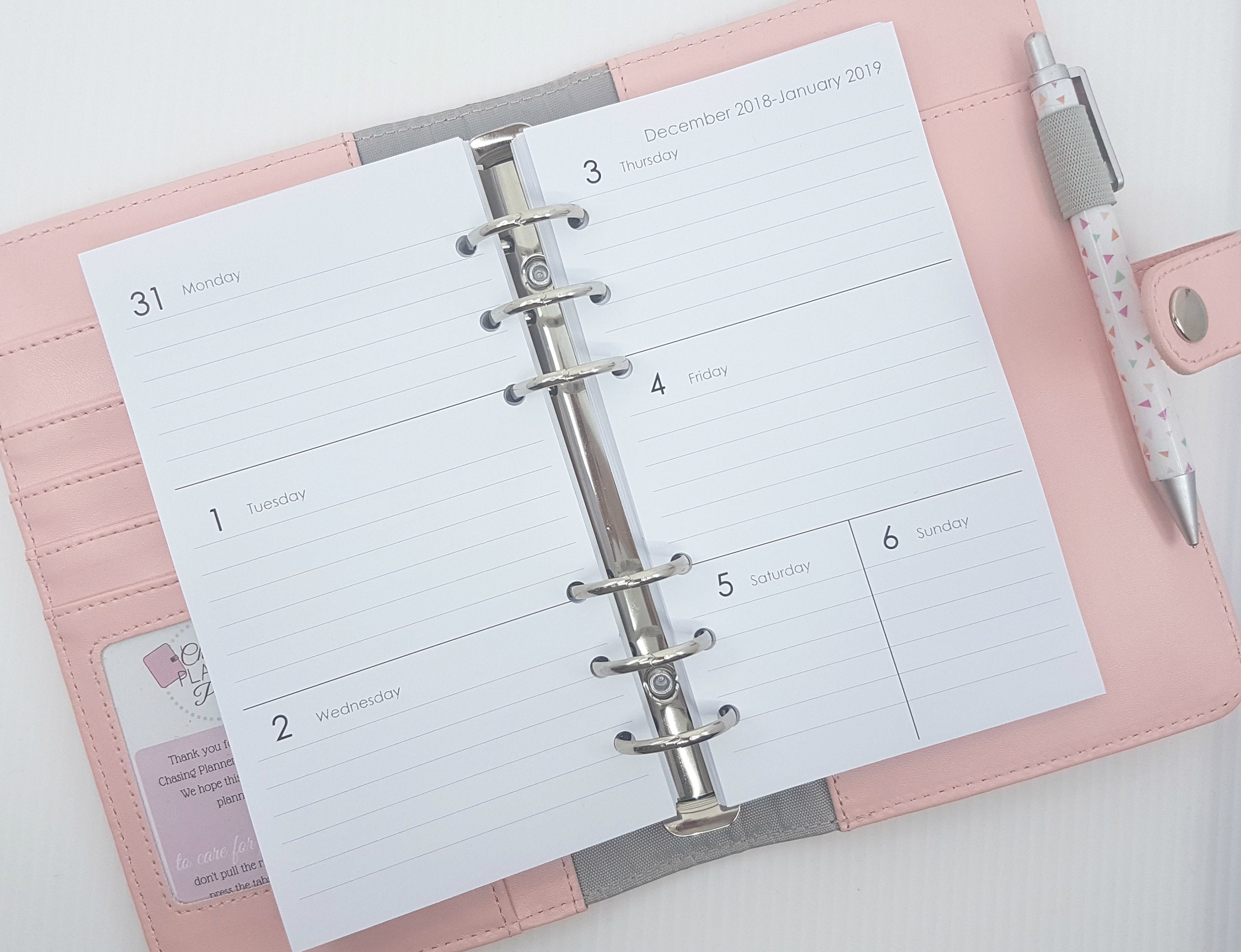 PRINTED Notepaper Planner Inserts Filofax Louis Vuitton 