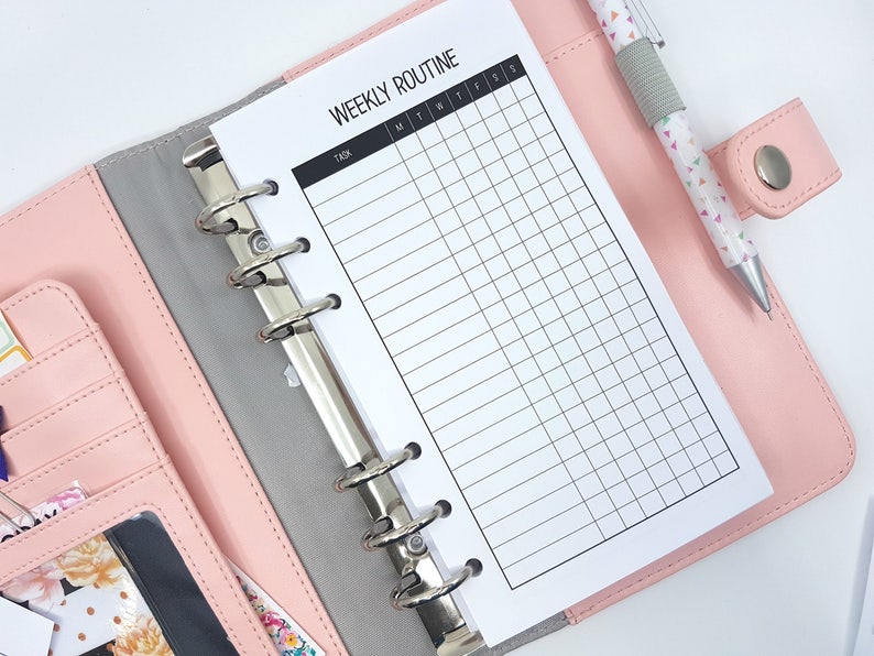 Personal Size Weekly Routine Planner Inserts Printed Etsy Australia Personal size weekly routine planner inserts printed etsy australia