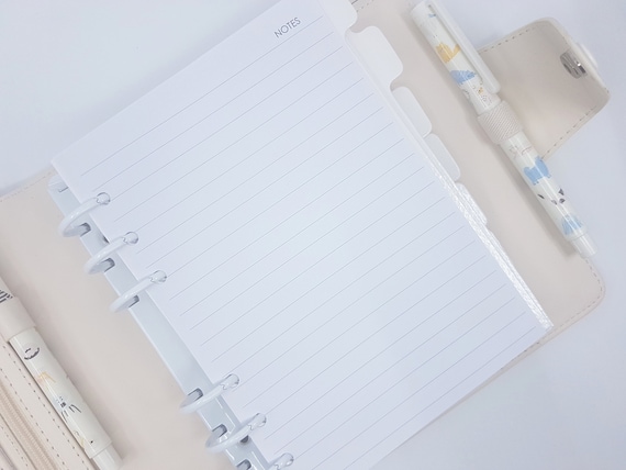 B6 Lined Notepaper Planner Inserts Fits Kikki K B6 and Planner