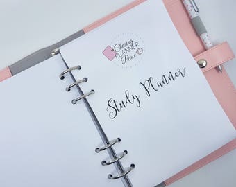 A5 Study Planner | Student Planner | Study Planner inserts for A5 ring planners | A5 printed planner inserts | printed A5 student planner