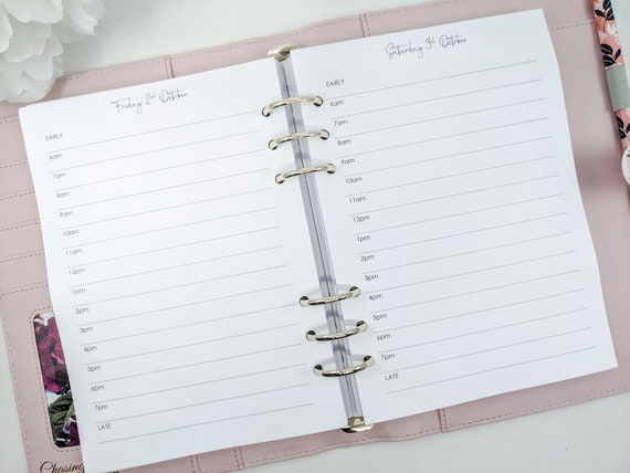 A5 Routine Tracker Planner Refill - 30 Pages For Filofax, Kikki K, LV GM 6-Ring Binders - View #8