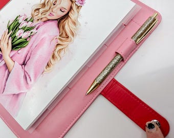 Separadores de planificador A5 de 6 pestañas, transparentes