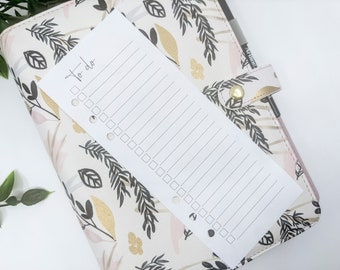 Inserti per planner A5 con lista delle cose da fare e da acquistare / Ricarica Filofax Kikki K