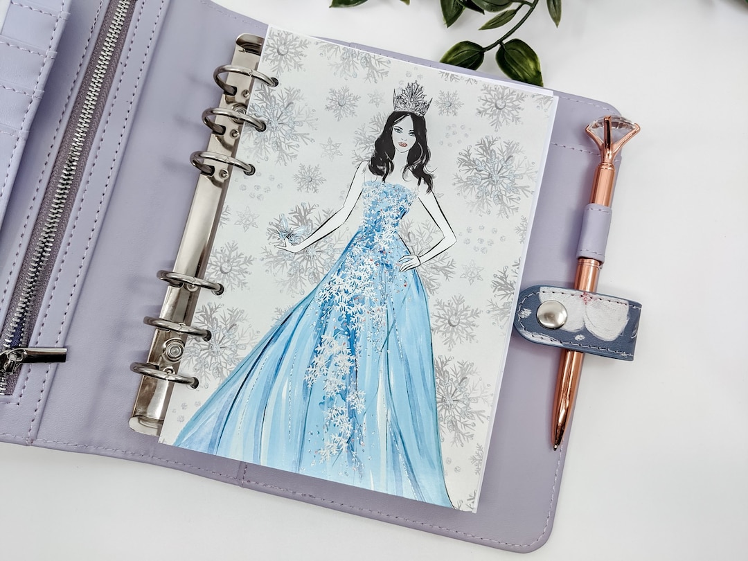 Ice Queen Planner Dashboard, B6 Personal Planner Insert - Etsy Australia